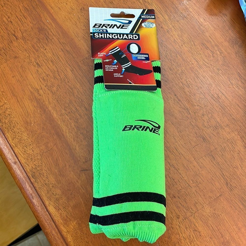 Brine, soccer shinguards socks. Size medium